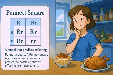 punnett square Simple Definition