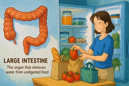 large intestine Simple Definition