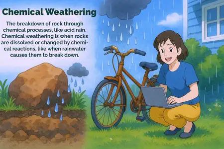 chemical weathering Simple Definition