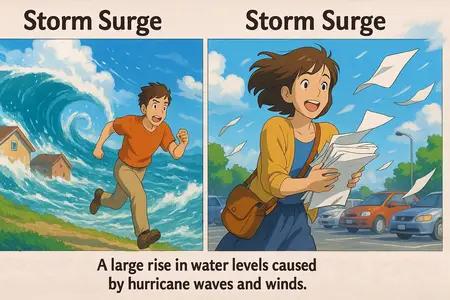 storm surge Simple Definition