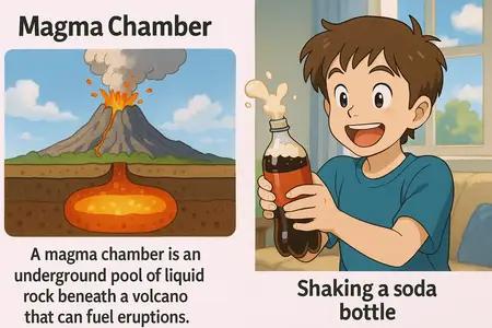 magma chamber Simple Definition