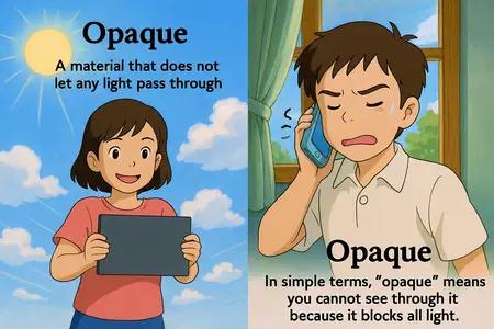 opaque Simple Definition