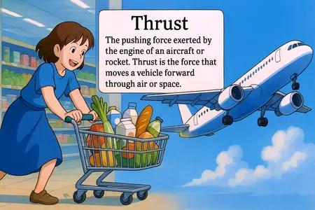 thrust Simple Definition