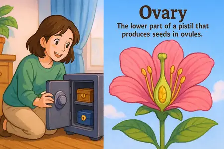 Watch ovary flower Simple Definition