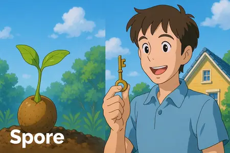 Watch spore Simple Definition