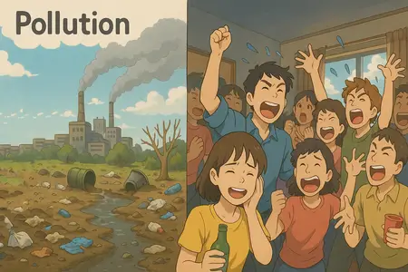 Watch pollution Simple Definition