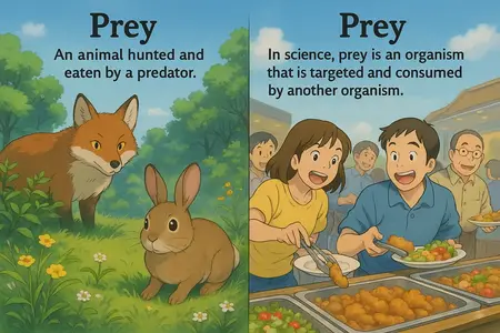 Watch prey Simple Definition