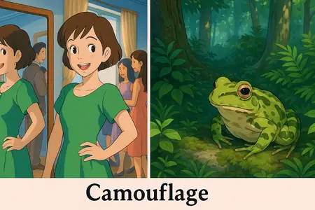 Watch camouflage Simple Definition