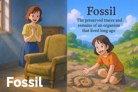 Watch fossil Simple Definition