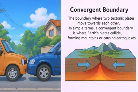 convergent boundary Simple Definition