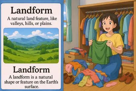 Watch landform Simple Definition