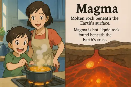 Watch magma Simple Definition