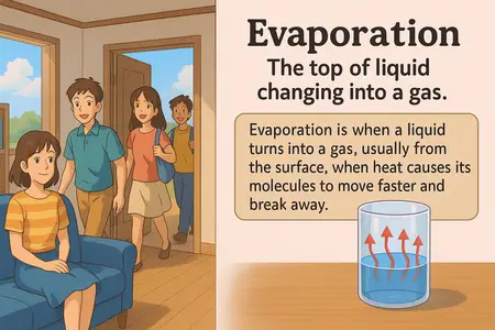Watch evaporation Simple Definition