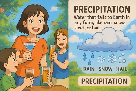 Watch precipitation Simple Definition