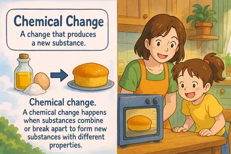 Watch chemical change Simple Definition