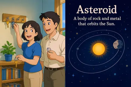 Watch asteroid Simple Definition