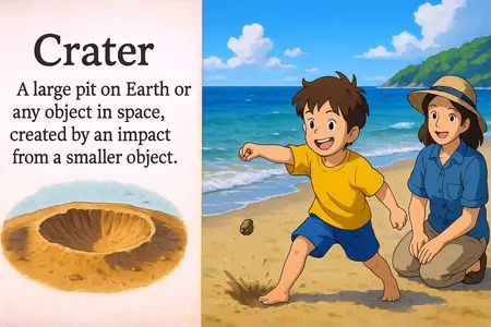 Watch crater Simple Definition
