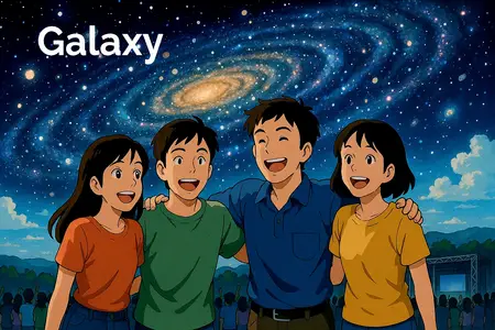 Watch galaxy Simple Definition