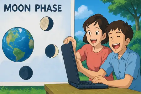 Watch moon phase Simple Definition