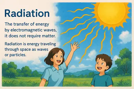 Watch radiation Simple Definition