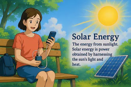 Watch solar energy Simple Definition
