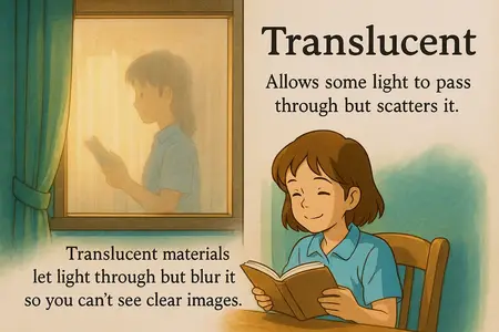 Watch translucent Simple Definition