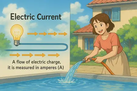 Watch electric current Simple Definition