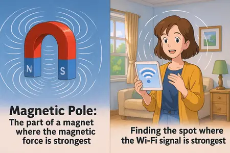 Watch magnetic pole Simple Definition
