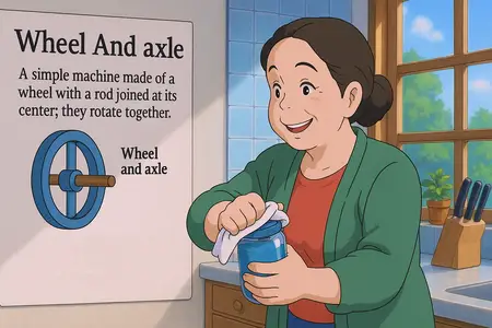 Watch wheel and axle Simple Definition
