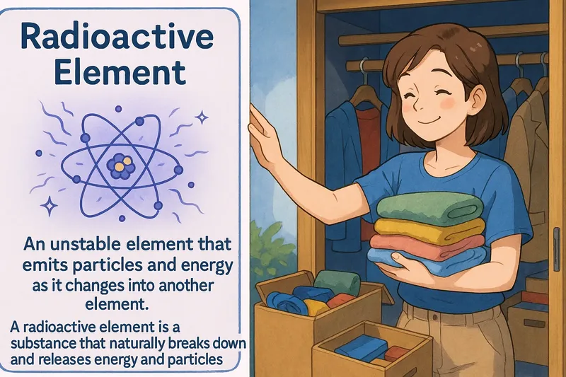 Radioactive Element Simple Definition