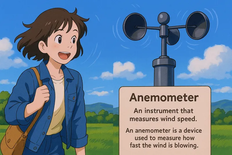 Anemometer Simple Definition