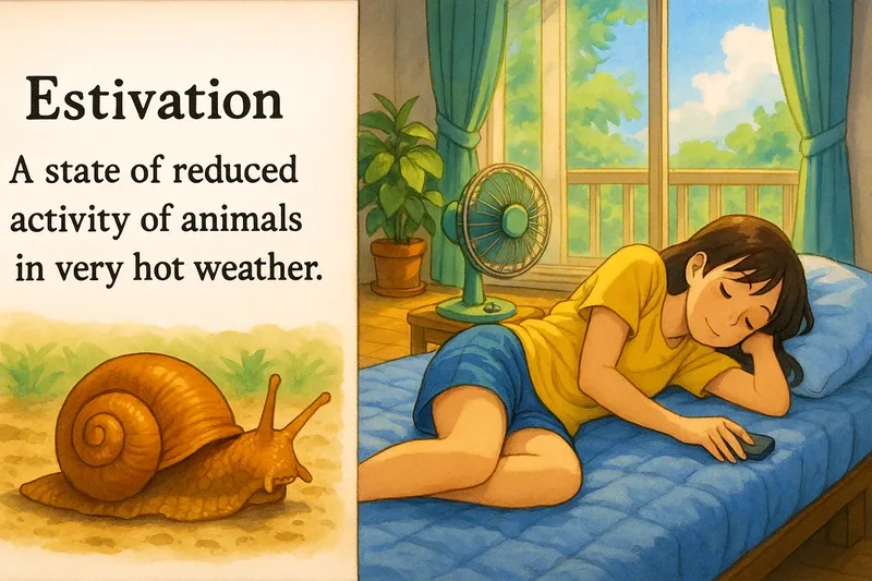Estivation Simple Definition