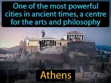 One of the most powerful cities in ancient times, a centre for the arts and philosophy