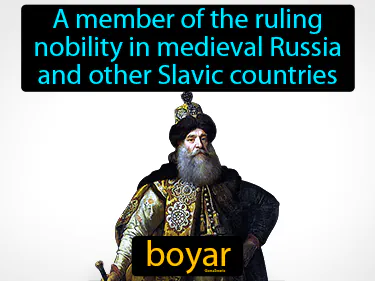 A member of the ruling nobility in medieval Russia and other Slavic countries