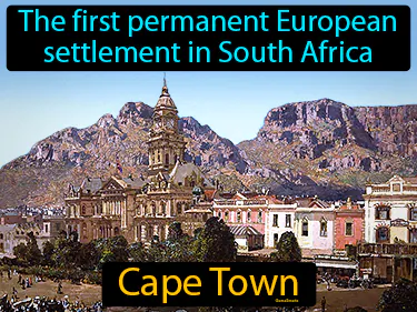 The first permanent European settlement in South Africa
