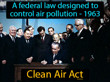 a federal law designed to control air pollution - 1963
