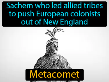 sachem who led allied tribes to push European colonists out of New England