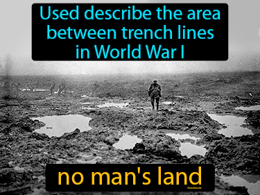 used describe the area between trench lines in World War I