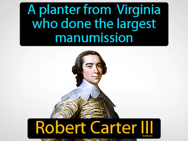 a planter from Virginia who done the largest manumission