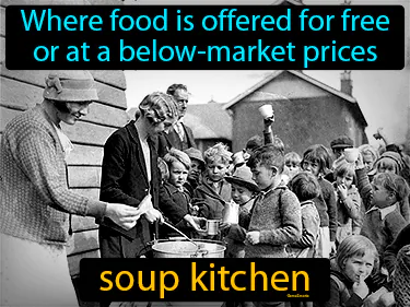 where food is offered for free or at a below-market prices