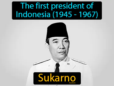 The first president of Indonesia (1945 - 1967)