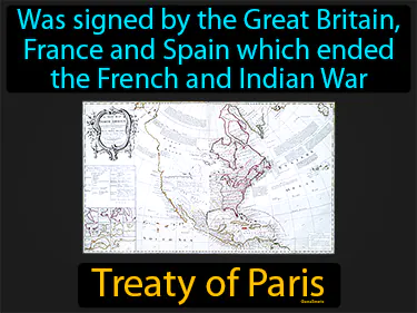 was signed by the Great Britain, France and Spain which ended the French and Indian War