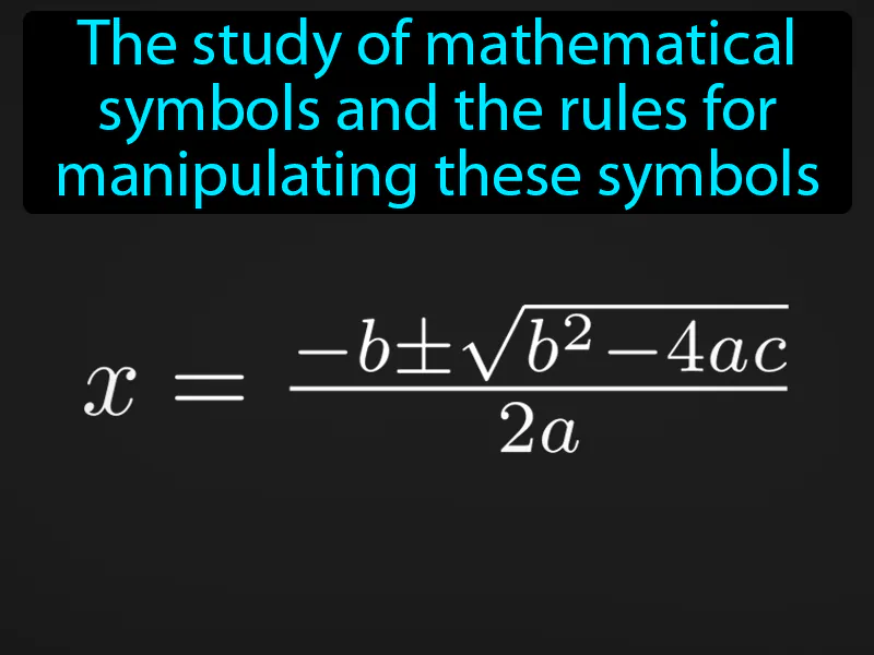 Algebra Definition