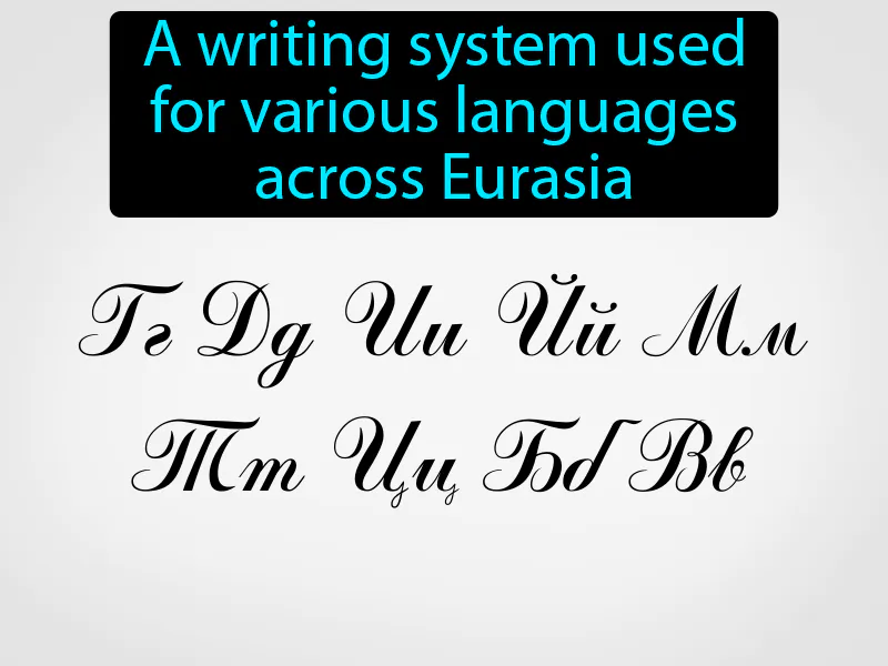 Cyrillic Definition Cyrillic Definition