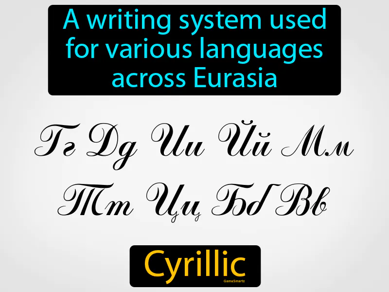 Cyrillic Definition Cyrillic Definition