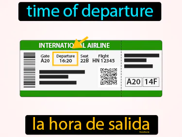 time of departure
