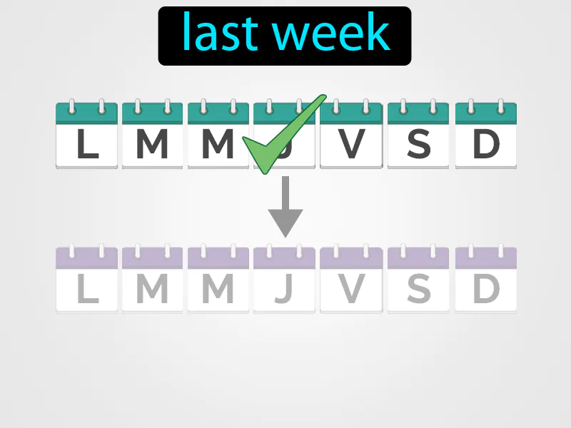 La Semana Pasada Definition La Semana Pasada Definition